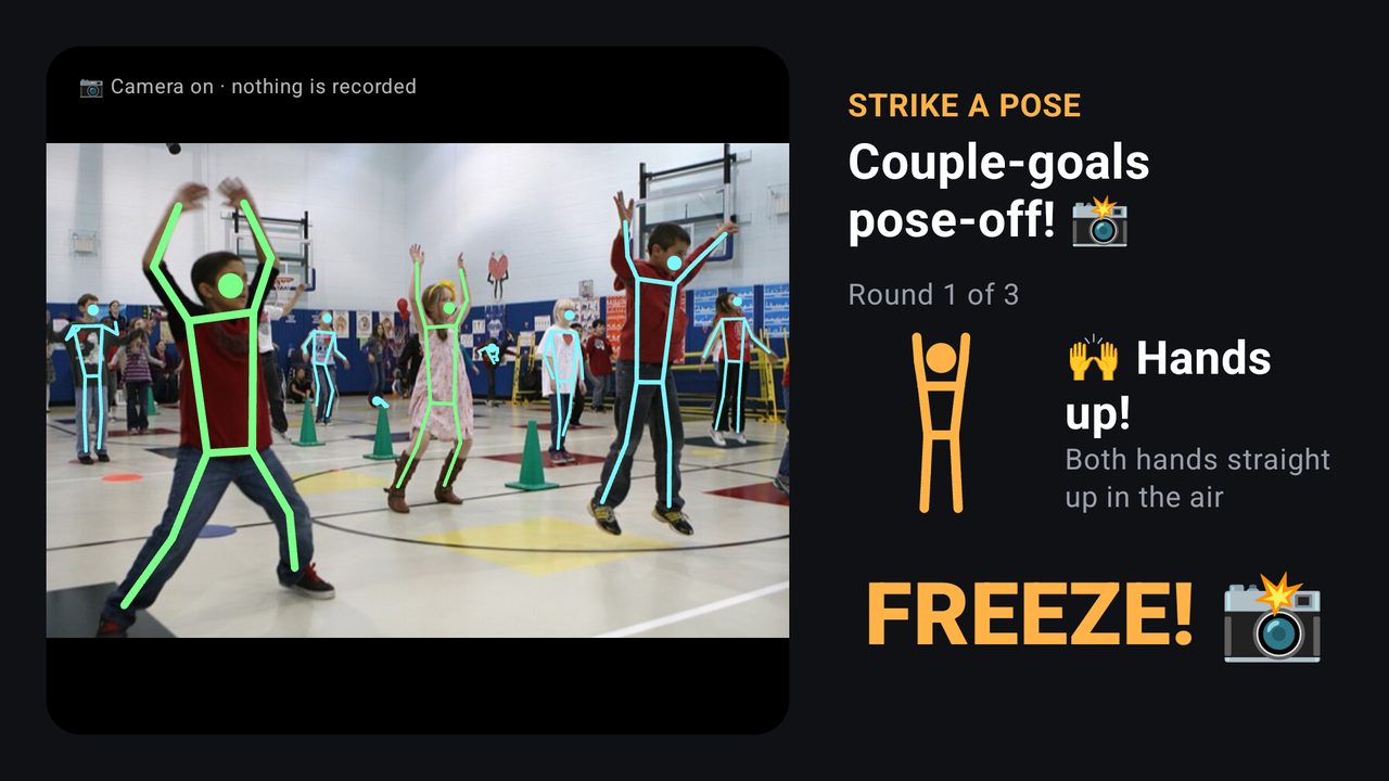 FREEZE! with a camera emoji.